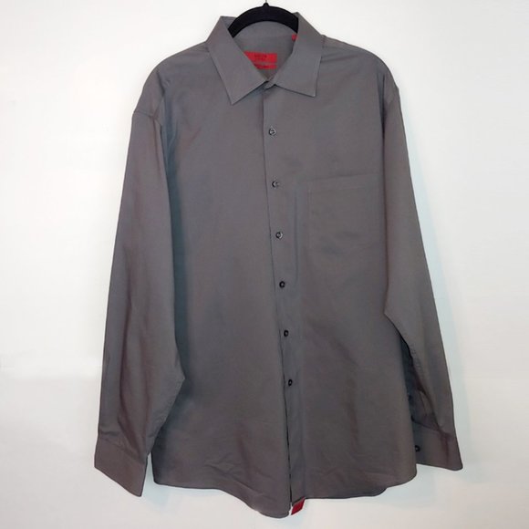 Alfani Other - XL Alfani Fitted Gray Long Sleeve Button Up Shirt